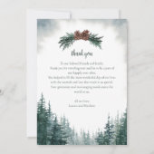 Carte de remerciements d'insertion photo Mariage r (Dos)