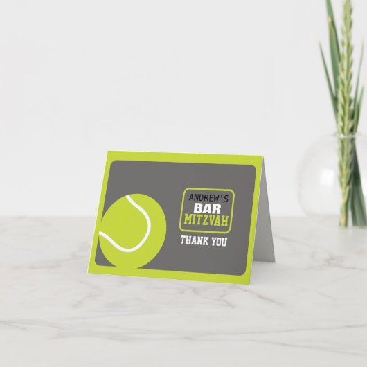 Carte de remerciements d'invitation de Mitzvah de (Devant)