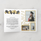 Carte de remerciements diplômé (Couchage intérieur)