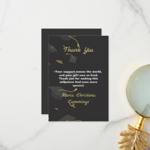 Carte De Remerciements Diplôme Cap & Confetti