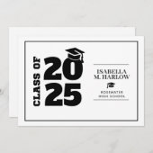 Carte De Remerciements Diplôme Cordelière noire Diplôme (Devant / Derrière)