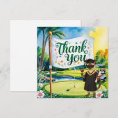 Carte De Remerciements Diplôme de golf (Devant / Derrière)