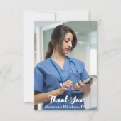 Carte De Remerciements Diplômé de l'école de soins infirmiers (Devant)