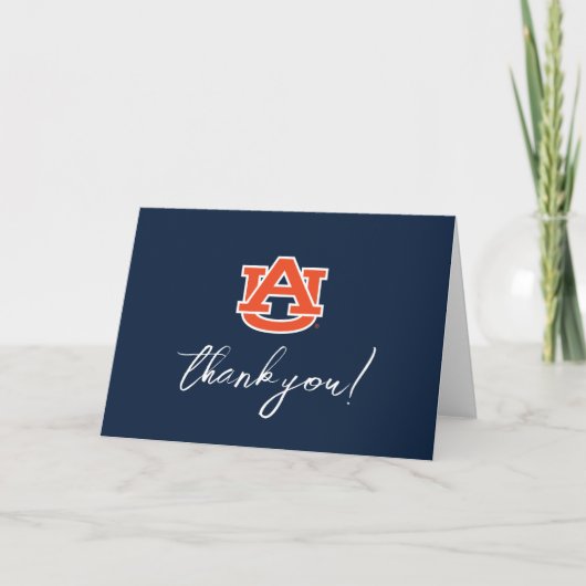 Carte De Remerciements Diplôme de l'Université d'Auburn - Auburn Tigers (Devant)