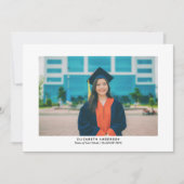 Carte De Remerciements Diplôme de photographie noir et or Script (Devant)