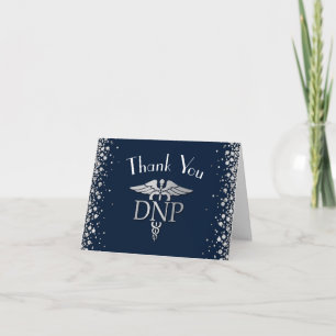 Carte De Remerciements Diplômé de pratique infirmière en médecine NavyBlu