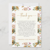 Carte De Remerciements Diplôme de tournesol (Devant)