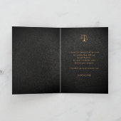 Carte De Remerciements Diplôme d'école de droit photo élégante (Intérieur)