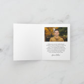 Carte De Remerciements Diplômé en Script moderne Diplôme en photo simple (Intérieur)