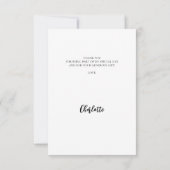 Carte De Remerciements Diplôme photo moderne (Dos)