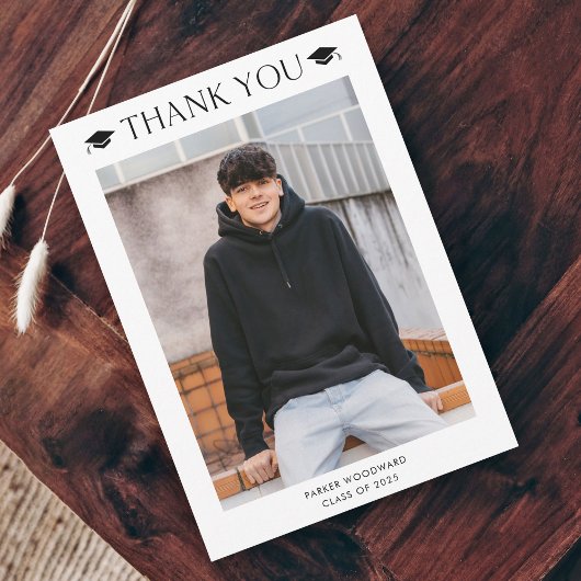 Carte De Remerciements Diplôme photo simple