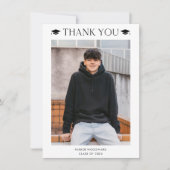 Carte De Remerciements Diplôme photo simple (Devant)