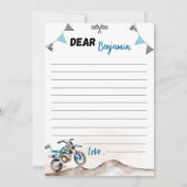 Carte De Remerciements Dirt Bike Time Capsule Note Message Card (Devant)