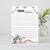 Carte De Remerciements Dirt Bike Time Capsule Note Message Card (Debout devant)