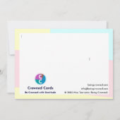 Carte De Remerciements Dis, cher Bénévole (Dos)