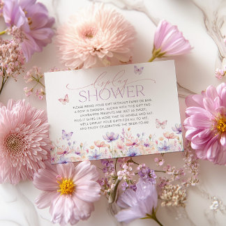Carte De Remerciements Display Shower Card Wildflower Bridal Shower