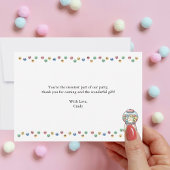 Carte De Remerciements Distributeur de bonbons drôle et mignon, Machine p