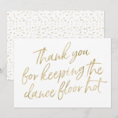 Carte De Remerciements DJ "Merci", musicien, groupe (Devant / Derrière)