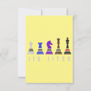 Carte De Remerciements djiu jitsu    entraînement, cadeau bjj avec texte.