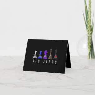 Carte De Remerciements djiu jitsu    entraînement, cadeau bjj avec texte.