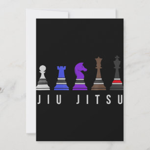 Carte De Remerciements djiu jitsu entraînement, cadeau bjj avec texte.