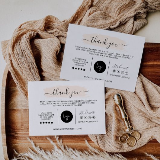 Carte de remerciements, do-it-yourself conception 