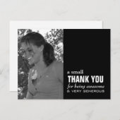 Carte de remerciements d'obtention du diplôme - (Devant / Derrière)