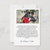 Carte de remerciements d'obtention d'un baccalauré (Dos)