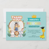 Carte de remerciements d'obtention d'un diplôme d' (Devant)