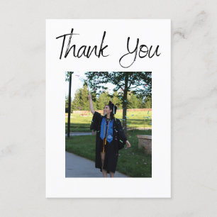 Carte de remerciements d'obtention d'un diplôme de