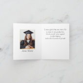 Carte de remerciements d'obtention d'un diplôme de (Intérieur)