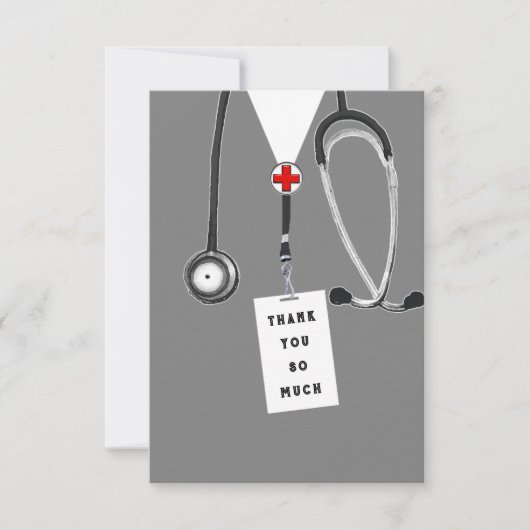Carte De Remerciements Docteur (Devant)