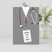 Carte De Remerciements Docteur (Debout devant)