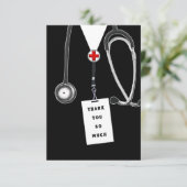 Carte De Remerciements Docteur (Debout devant)