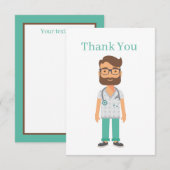 Carte De Remerciements Docteur ajouter du texte (Devant / Derrière)