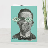 Carte De Remerciements Docteur ès sciences Scientifique Science folle Vin (Dos)