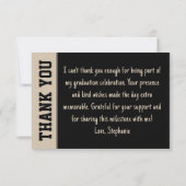 Carte De Remerciements Docteur PharmD sur mesure de la Fête de Graduation (Dos)