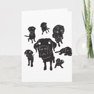 Carte De Remerciements Dog Guides Card w/Custom Message!