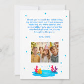 Carte De Remerciements Dolphin Sea Animals Birthday Photo  (Dos)