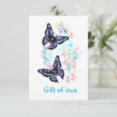 Carte De Remerciements Don d'amour (Debout devant)