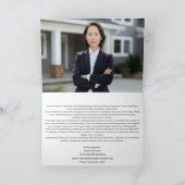 Carte De Remerciements Don de campagne électorale politique (Intérieur)