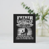 Carte De Remerciements Don Papa| Père Et Fille Oeil Ensemble Coeur (Debout devant)