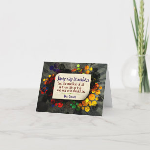 Carte De Remerciements Don Quichotte Inspirationnelle "Folie"