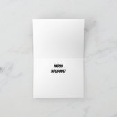 Carte De Remerciements DONALD TRUMP Noël en colère (Intérieur)