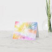 Carte De Remerciements DONNA Retro Font Tie Dye Pool Party Anniversaire (Dos)