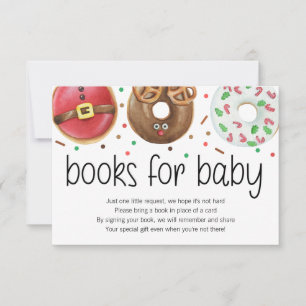 Carte De Remerciements Donut de Noël Bébé Sprinkles Livres pour Baby Card