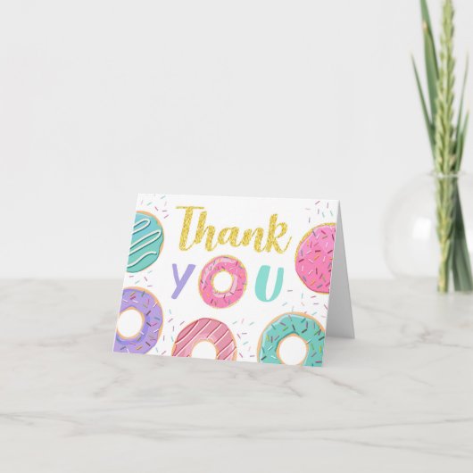 Carte De Remerciements Donut Thank You Notes (Devant)