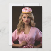 Carte De Remerciements Donuts roses et dorés et diplômes de fin d'études (Dos)