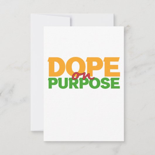 Carte De Remerciements Dope on Purpose Funny JunetDix Black History (Devant)