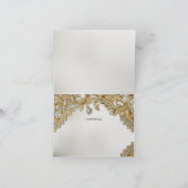 Carte de remerciements d'or décoratif (Intérieur)